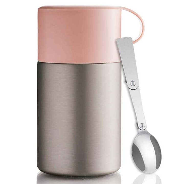 Wonderjar thermal container 600ml pink for wholesale by BOHORIA