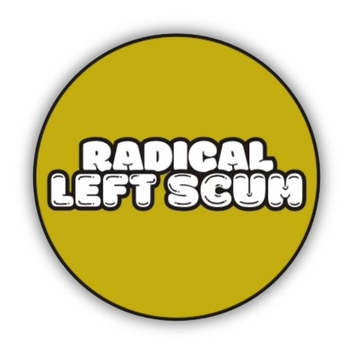 Radical Left Scum Enamel Pin for wholesale by Babe co. (formerly Metal Marvels)