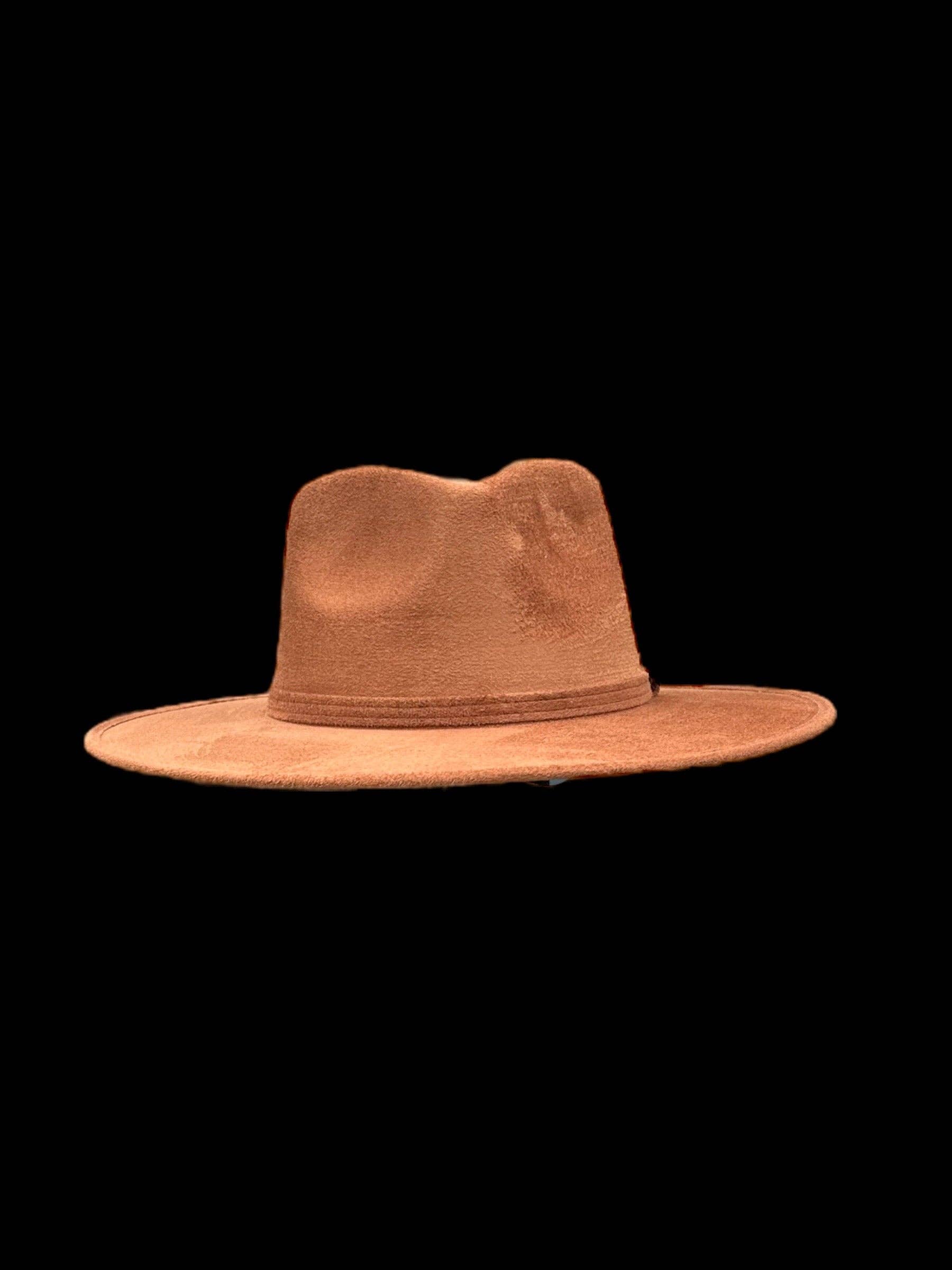 Nati Natash - Wholesale Fedora - Women's - Tear Drop Vegan Suede Rancher Flat Brim17