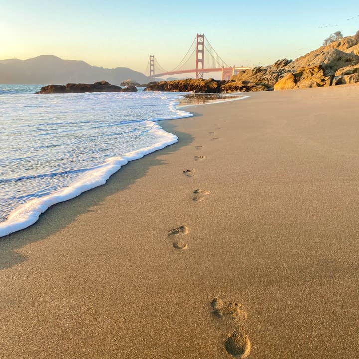 San Fran Beach Photography Art Impressão de decoração de parede de tamanho múltiplo por atacado de Hope Decor