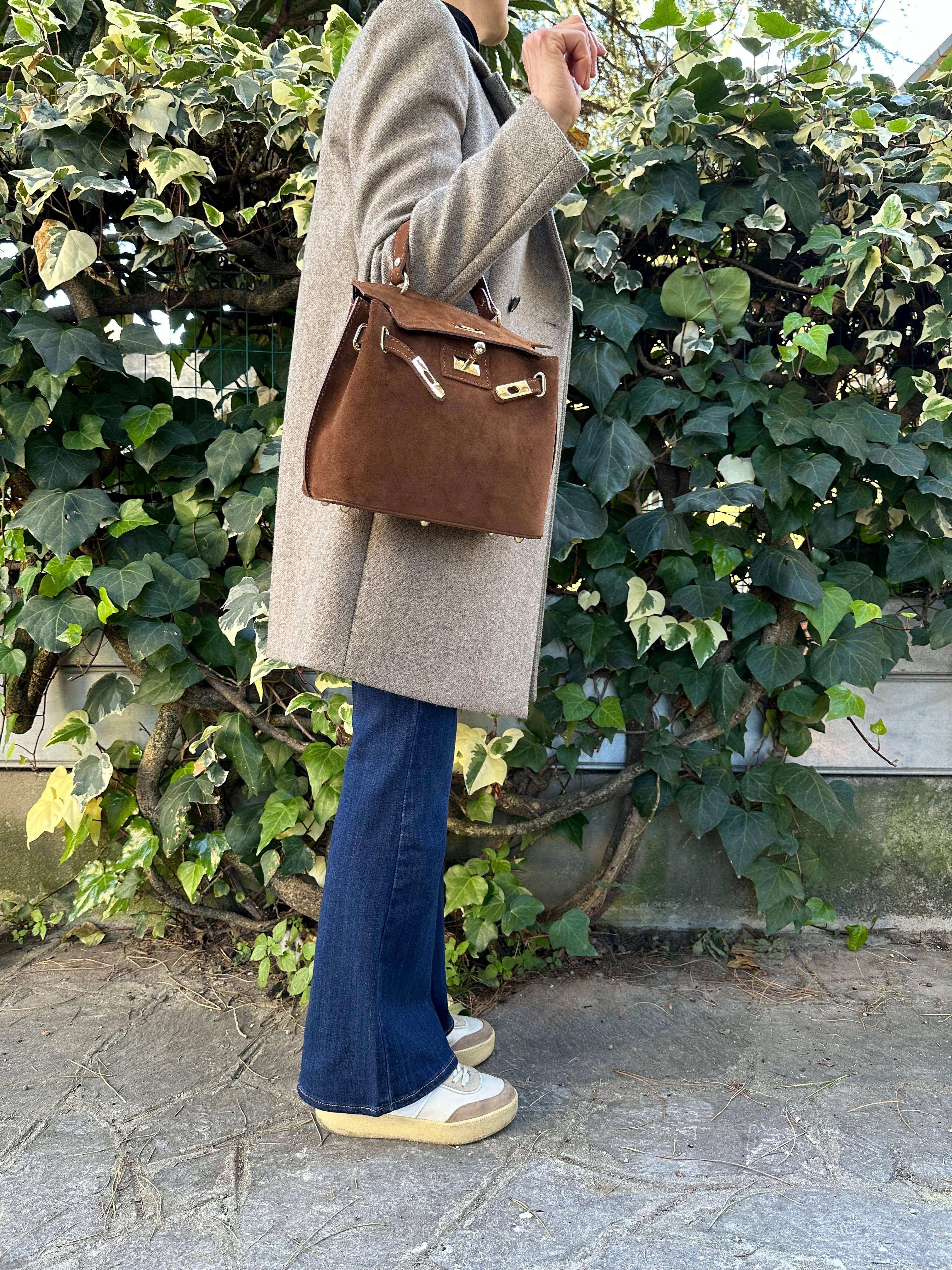 Zhade – wholesale Top handle bag – women's – CHLOE - Genuine suede leather8