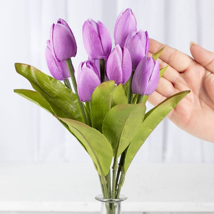 Factory Direct Craft - Wholesale Artificial Flowers - 13" Artificial Tulip Bush - Select Color6