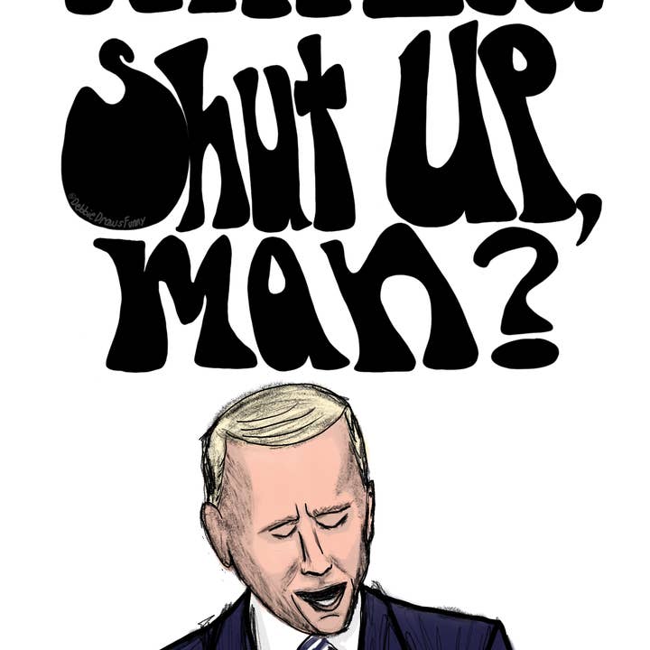 Debbie Draws Funny - Wholesale Sticker - Will You Shut Up Man Sticker1