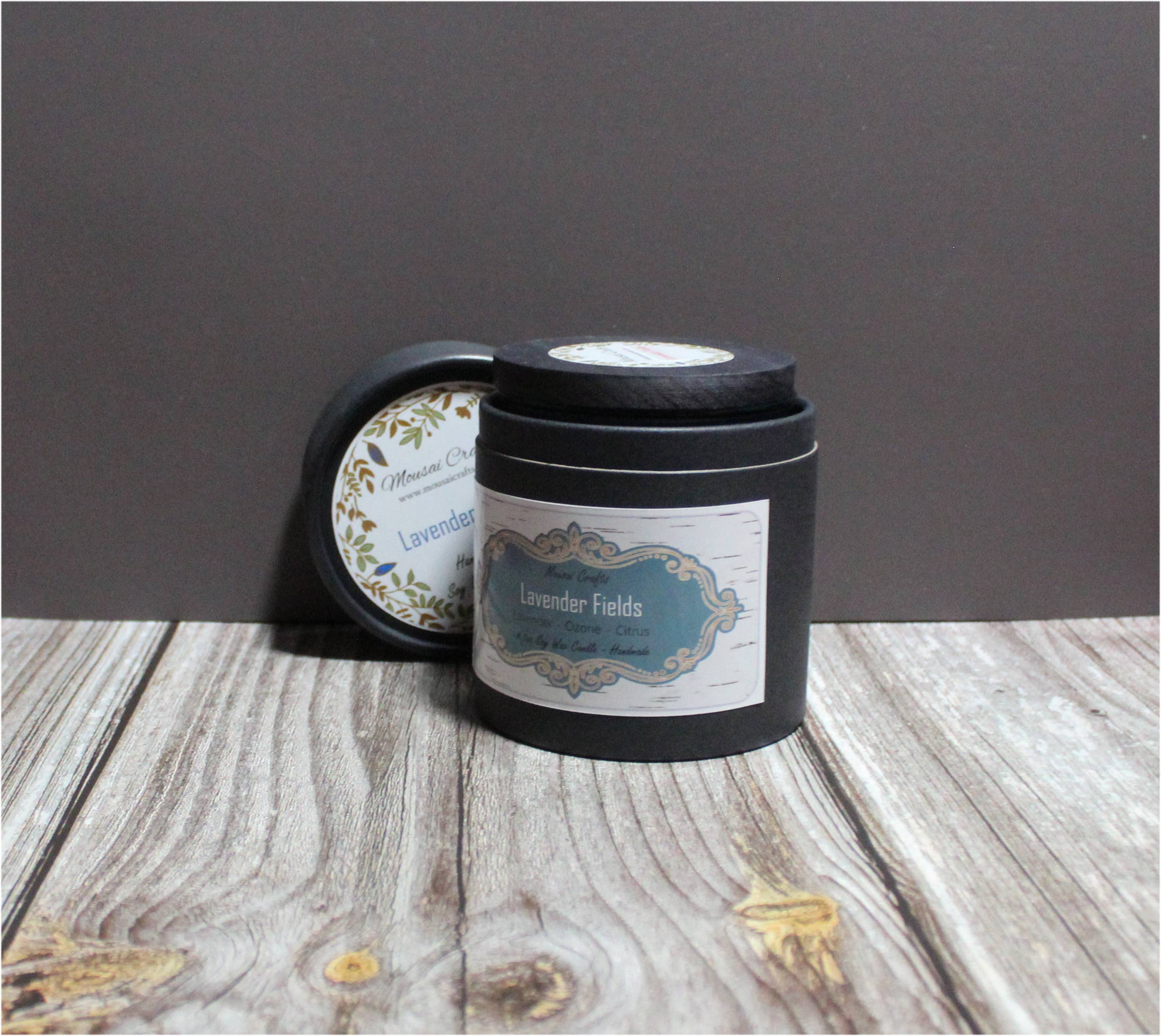 Mousai Crafts - Wholesale Jar/Filled Candle - Lavender Fields 8.5oz Soy Wax Candle5