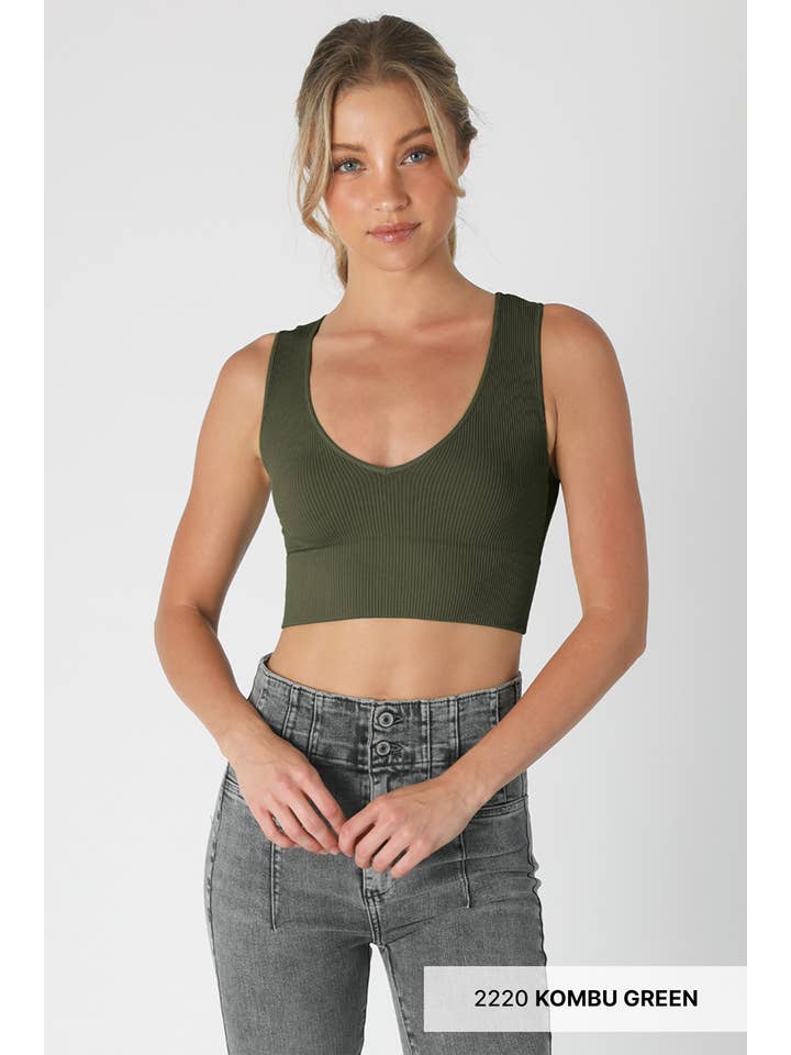 NIKIBIKI - Wholesale Knit Top - Women's - NS7829 - Plunge V-Neck Crop Top25