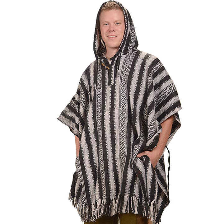 Mexicali geborstelde Gheri poncho voor wholesale door Gypsy Rose