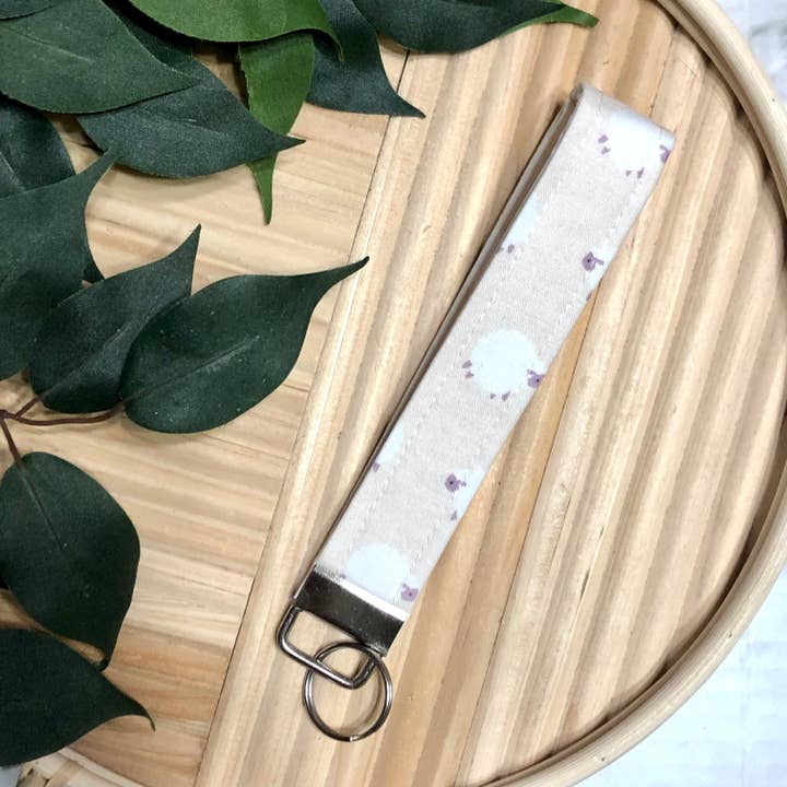 Porte-clés en tissu imprimé mouton, porte-clés pour la vente par MDStickerShop