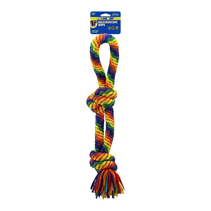 PETSPORT Corde à Nœud Kaléidoscope 22" XL pour la vente par King Wholesale Pet Goods