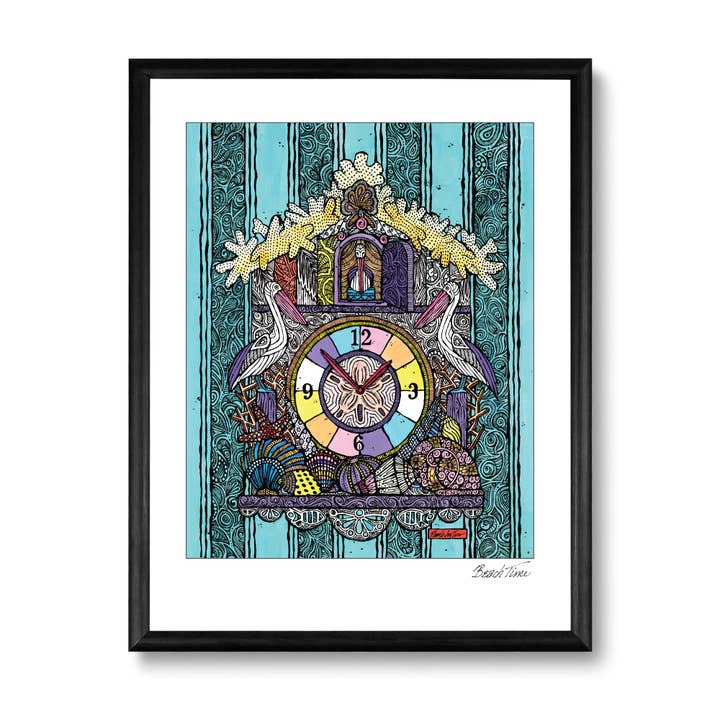Strand tijd print 8x10 voor wholesale door The Art of Pamela Joy Trow