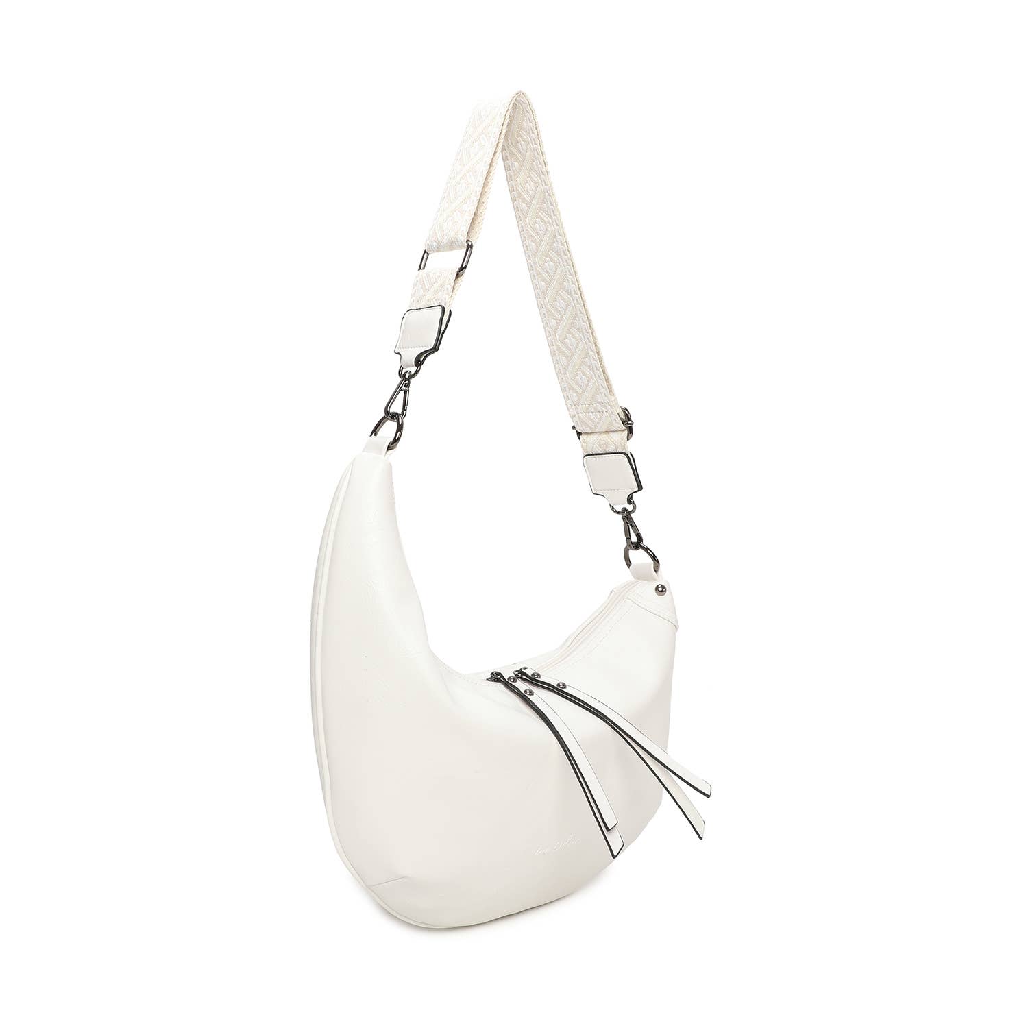 INES DELAURE - Wholesale Schoudertas - Dames - Schoudertas in maan- of bananenmodel9