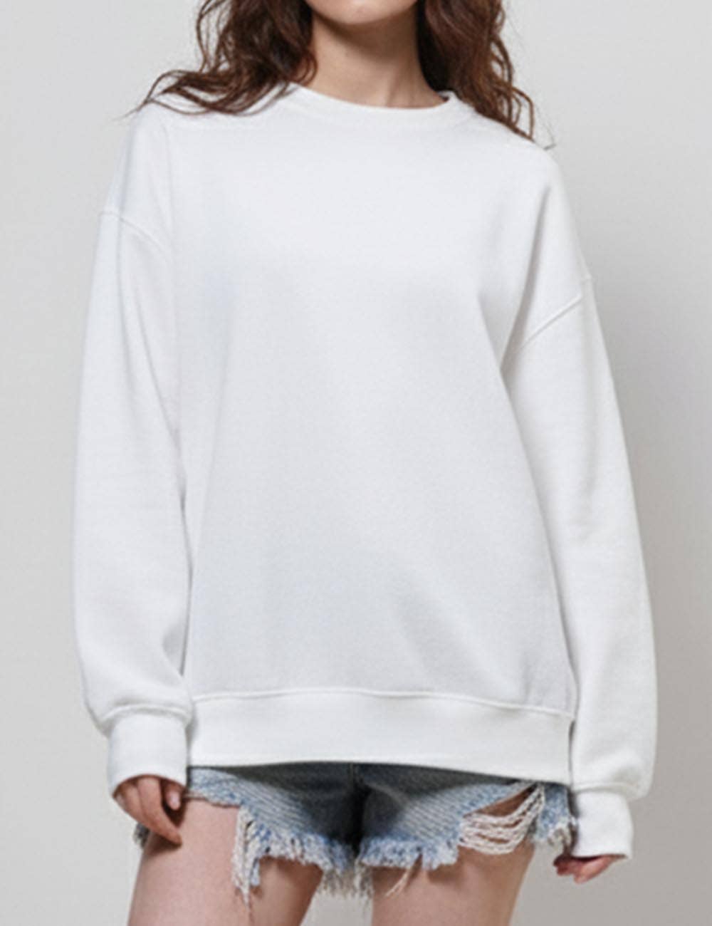 Sweetkama - Venta al por mayor Sudadera - Mujer - Top ajustado de manga larga y cuello redondo para mujer H6620113