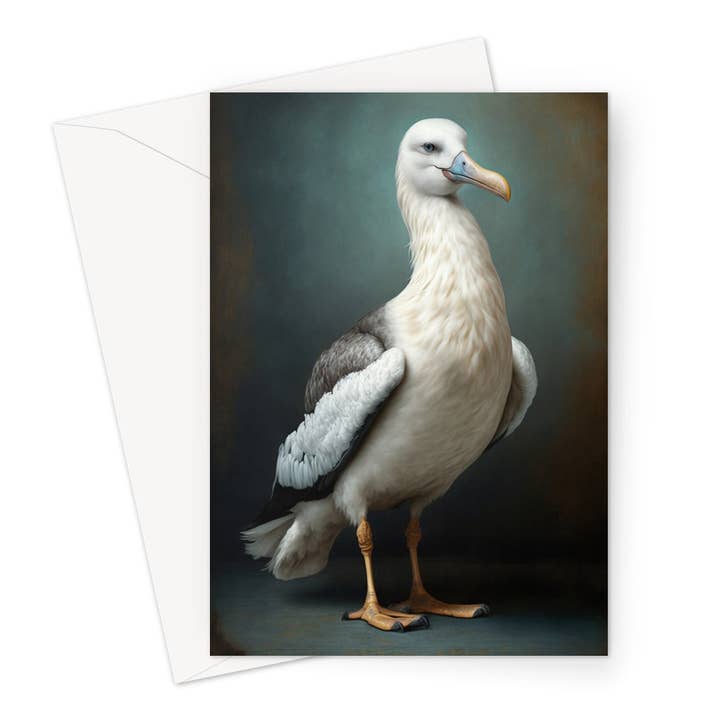 Carte de vœux magnifique en forme d'albatros pour la vente par Wild And Arty