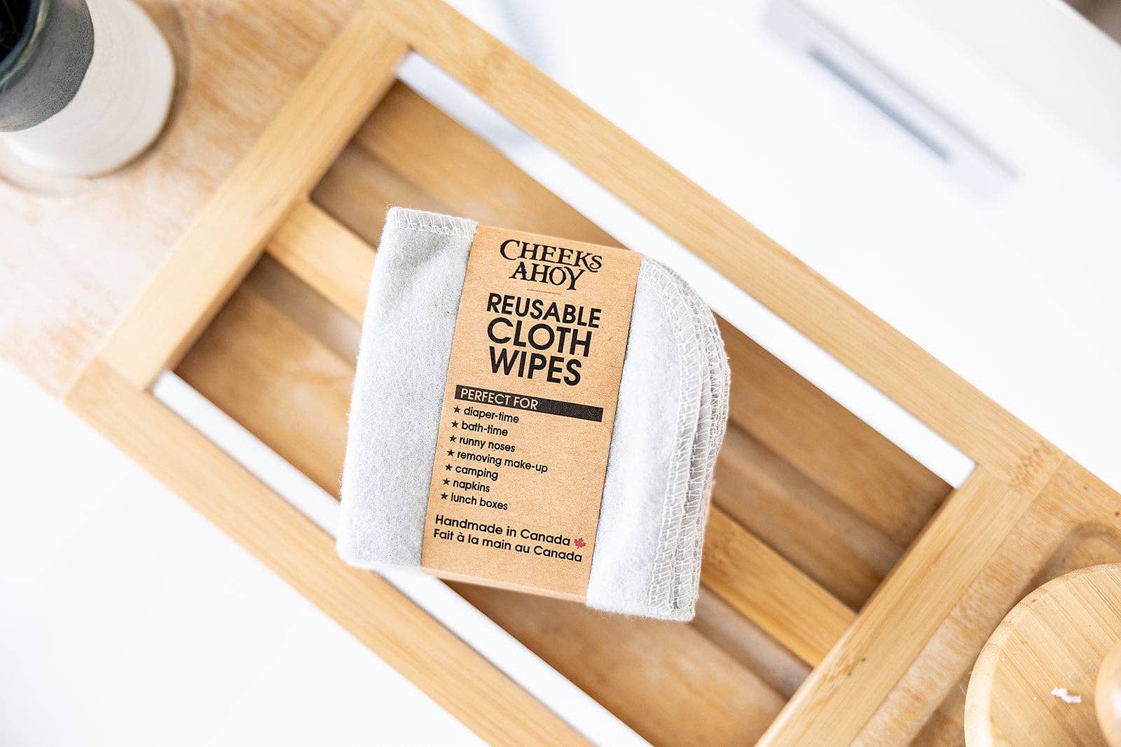 Abundance Naturally Ltd. - Vente Lingettes visage et corps - Joues Ahoy | Lingettes en tissu8