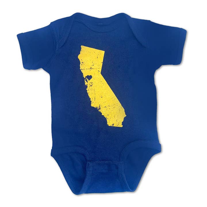 Sol Baby Norra Kalifornien Kärlek Kortärmad Marinblå Bodysuit för wholesale av Sol Baby