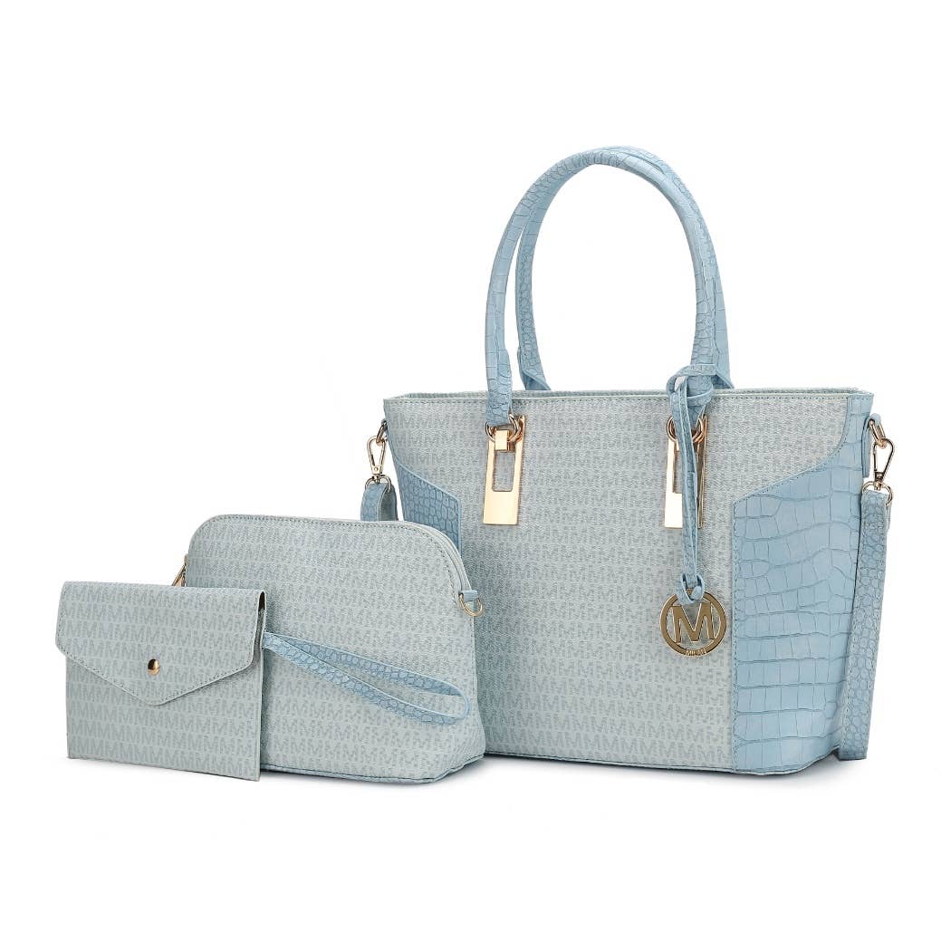 MKF Collection - Wholesale Tote Bag - Women's - MKF Shonda 3PC Tote Handbag Women Vegan Leather1