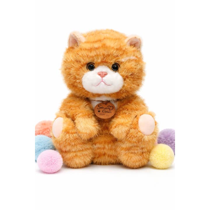 Plüschkatze 25 cm Orange Tabby Kätzchen für den Großhandel von FLUFFERY