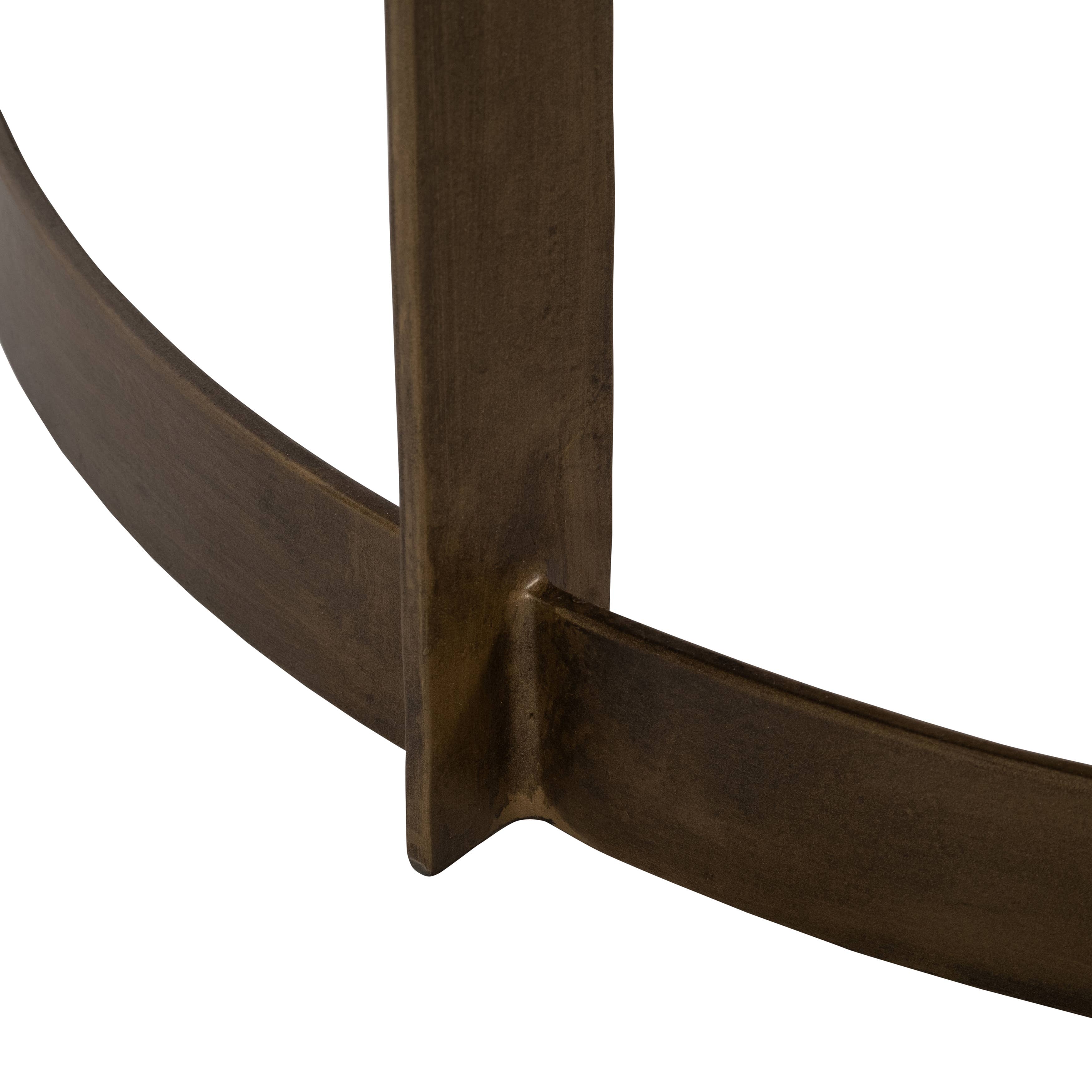 Sagebrook Home - Wholesale Coffee Table - Coffee Table - Black Stone Four-Leaf Metal Base, 32 in.6