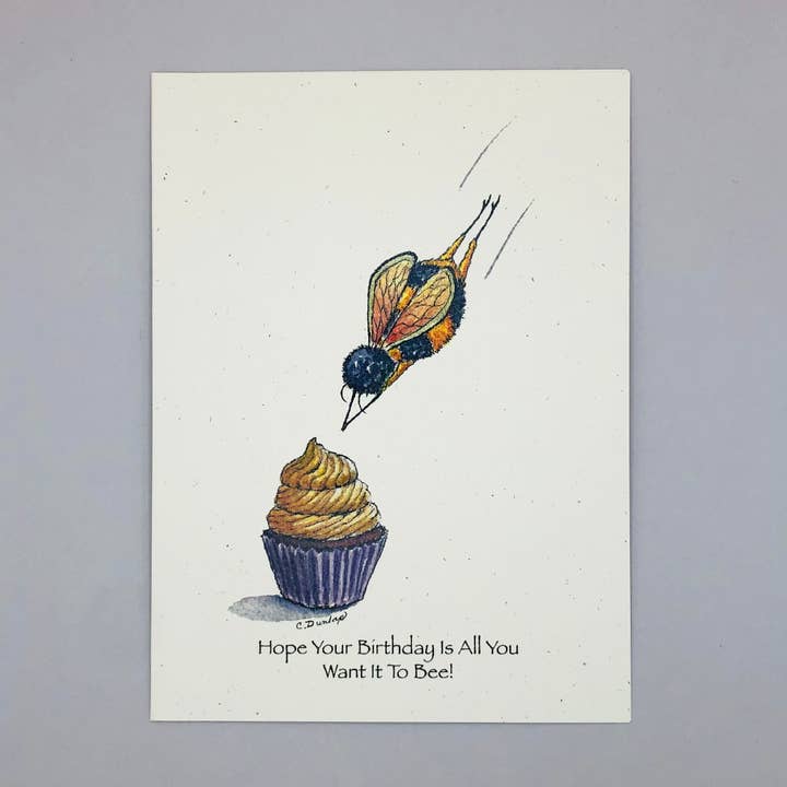Hope Your Birthday Is All You Want It To Bee! for wholesale by Just Bee & Me Greeting Cards