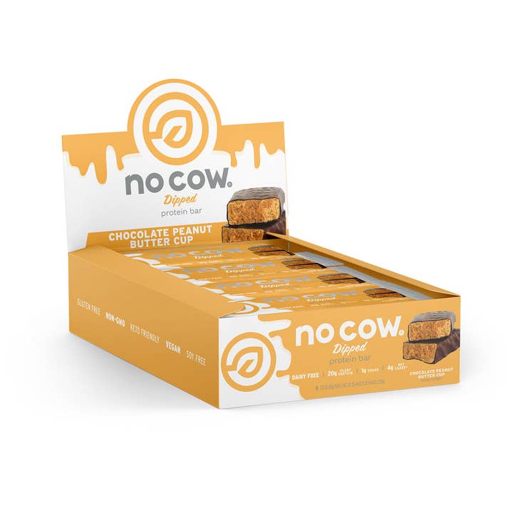 No Cow - Wholesale Snack Bar - No Cow Protein Bars, Chocolate Peanut Butter Cup, 12 Pack1