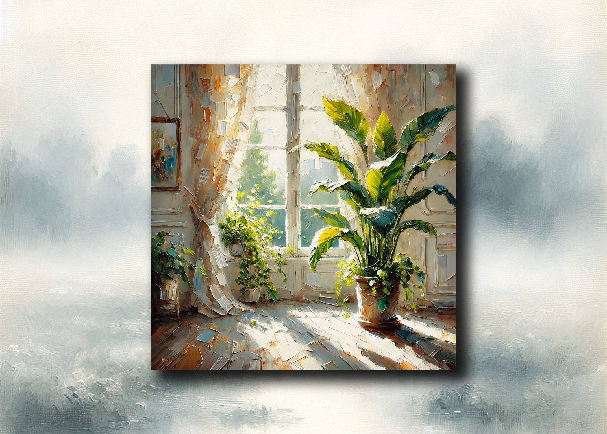 frostedgrey - Wholesale Magnet - Chinese Evergreen Plant Fridge Magnet 55x55mm0