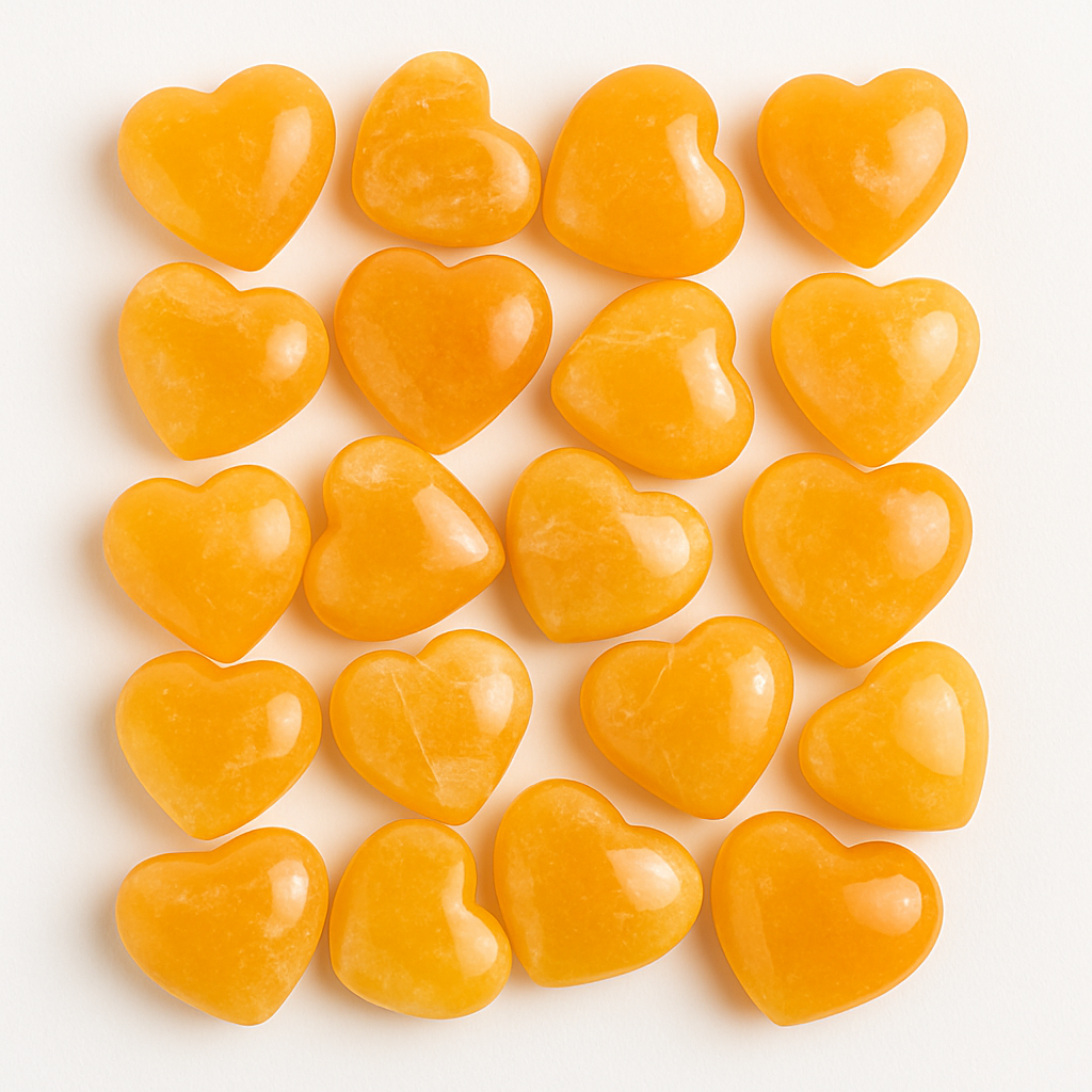 Kreateur Miami - Wholesale Crystal Charging Plate - Orange Calcite Mini Hearts – 5KG Pack0
