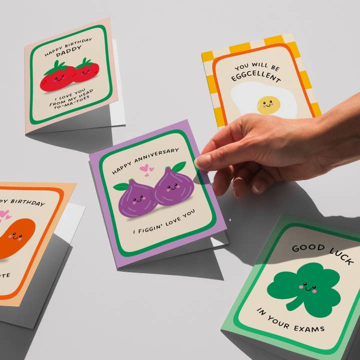 PulpKo - Wholesale Birthday Card - Happy Birthday Pink Cake, Hand-drawn Greeting Card for Birthday4