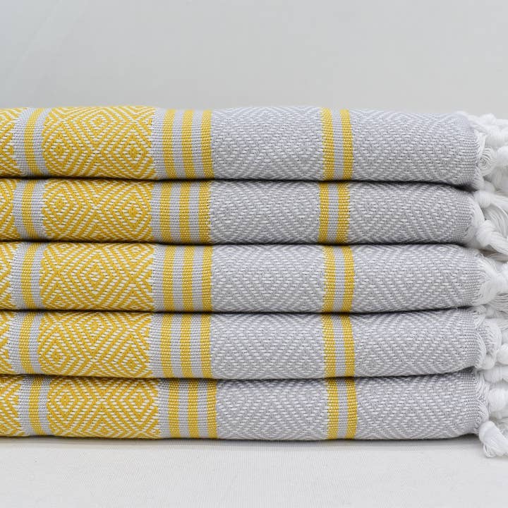 Organic Turkish Towels - Wholesale Hand Towel - Luxury Diamond Hand Towel, Versatile Fitness Towel6