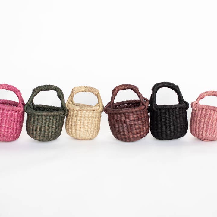 Heddle & Lamm - Wholesale Basket - Teeny Tiny Kandiga Basket - Olive