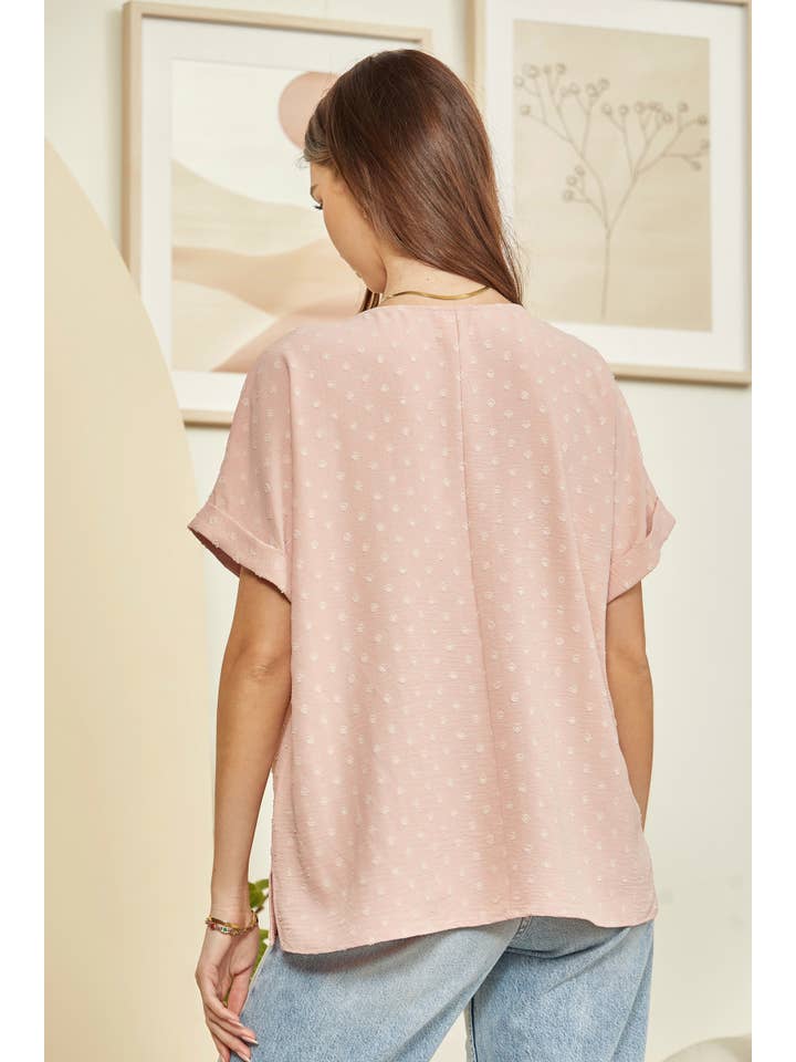 Andrée by Unit - Wholesale Blouse - Women's - Solid Color V-neck Top