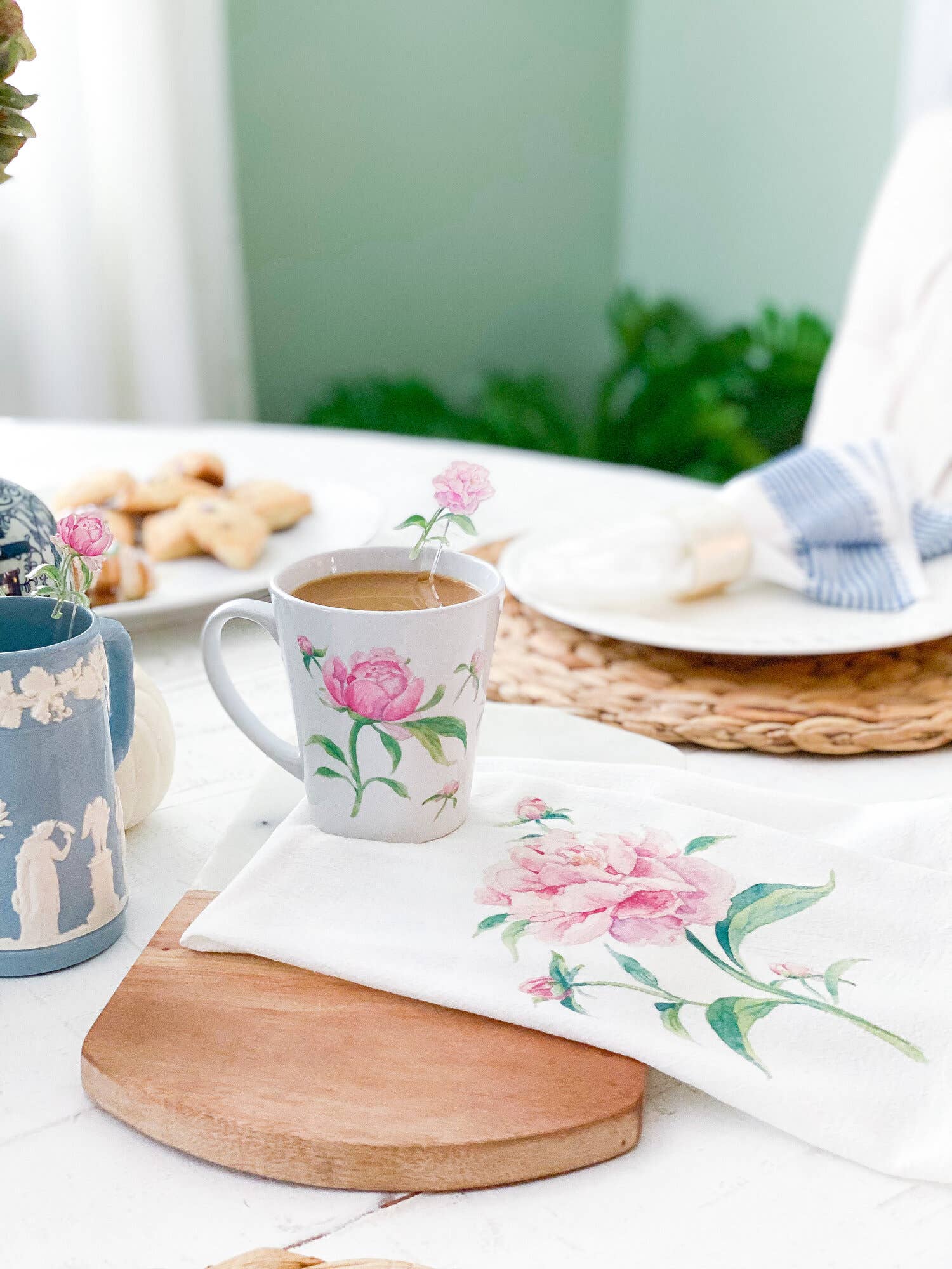 Simply Jessica Marie - Wholesale Drink Stirrer - Peonies Watercolor Acrylic Stir Sticks3