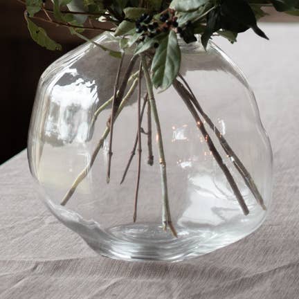 VASE PEBBLE Grand - transparent pour la vente par DBKD