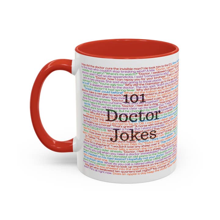 Laughable Printables – wholesale Coffee mug – Doctor Coffee Mug, 101 Physician Puns Cup, Medical Doc Gifts