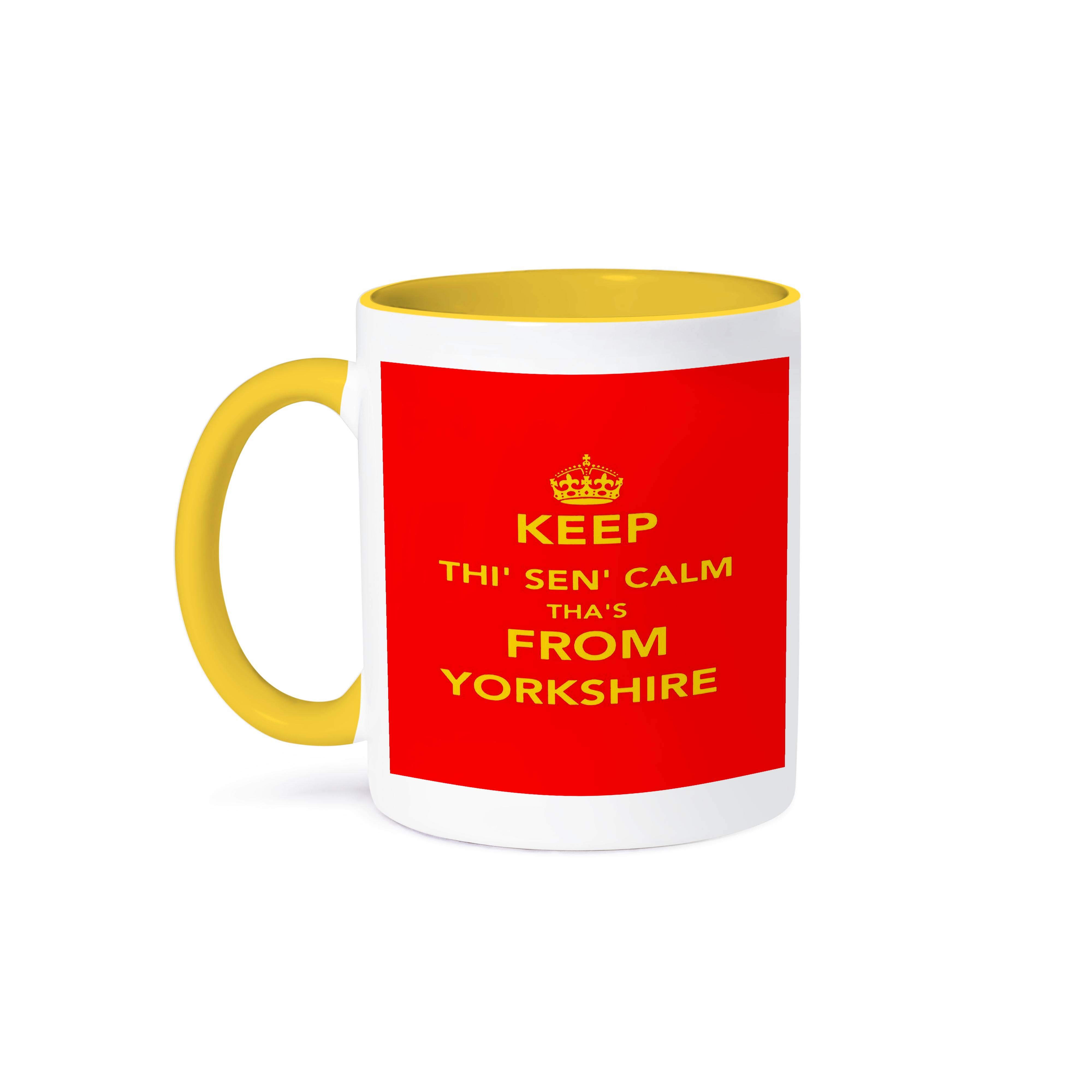 3dRose - Wholesale Coffee Mug - 3dRose, Keep Thi Sen Calm Thas From Yorkshire Dialect Quote, Mug0