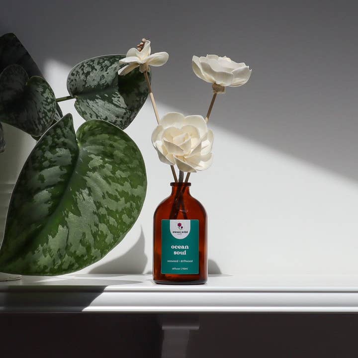 Sola Wood Flower Diffuser – Ocean Soul | Long-Lasting Natural Home Fragrance for wholesale by Sweet Wild Scents