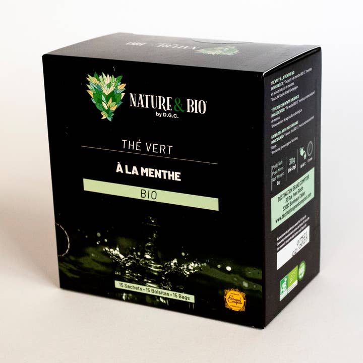 Thé Vert Menthe Bio x15 infusettes Nature&Bio By DGC pour la vente par Destination Grand Comptoir