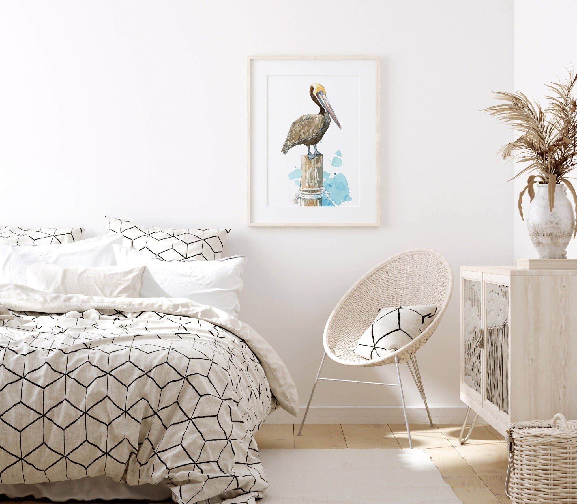 Studio Tuesday - Wholesale Art Print - Pelican Watercolor Art Print, Nautical Bird Painting3