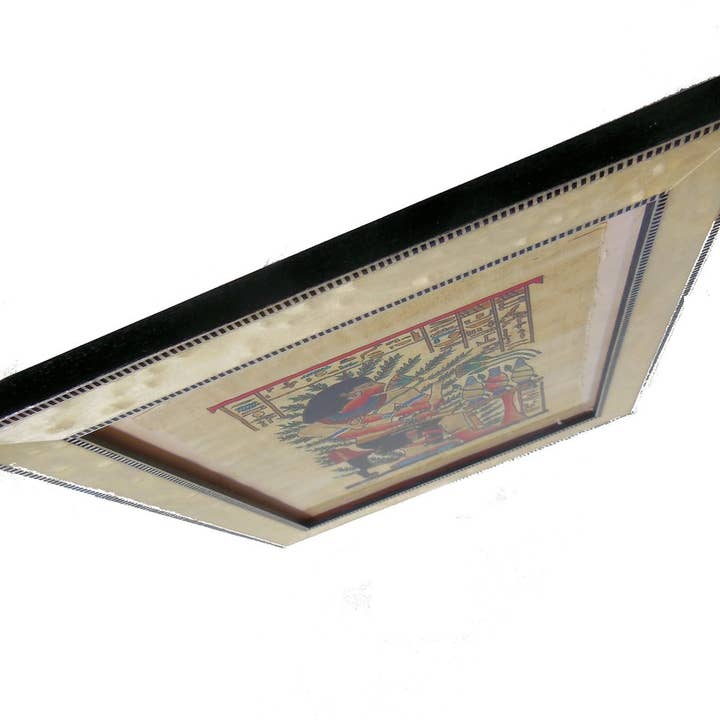 Riesiger Pharao. Papyrusgemälde aus Ägypten in italienischem Rahmen. für den Großhandel von Jane A Gordon: Jewelry Art Gifts Inspiration