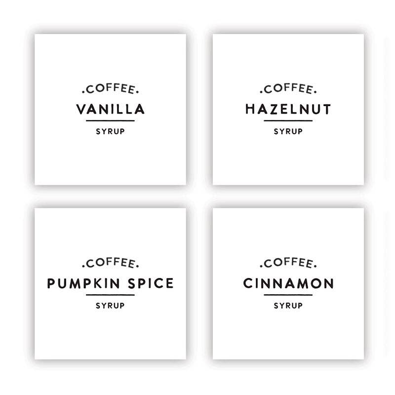 Santa Barbara Design Studio by Creative Brands - Wholesale Drink Dispenser - Glass Coffee Syrup Dispenser - Set of 21