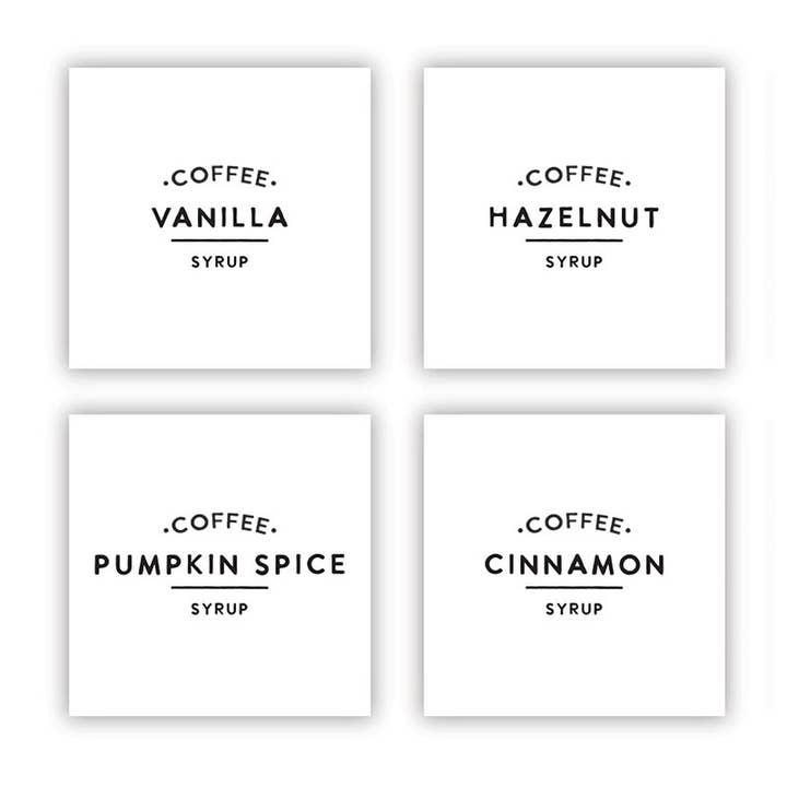 Santa Barbara Design Studio by Creative Brands - Wholesale Drink Dispenser - Glass Coffee Syrup Dispenser - Set of 21