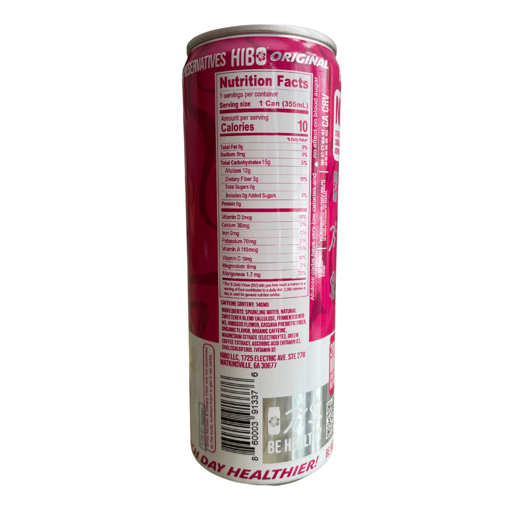 HIBO Healthy Energy - Wholesale Sports/Energy Drink - All-Natural Zero Sugar Energy Drink HIBO BLUE RASPBERRY2