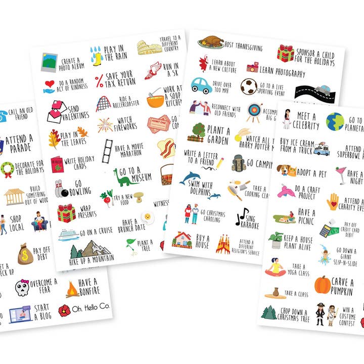 The Ultimate Bucket List Stickers for wholesale by Oh, Hello Paper & Gifts