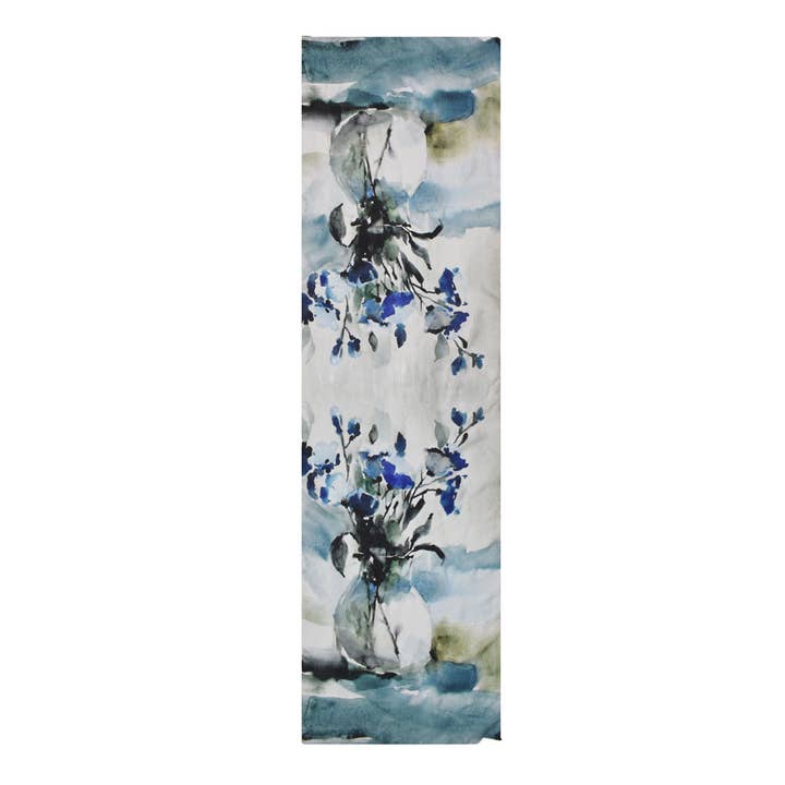 Katie Bloemen Stilleven Zijde Sjaal voor wholesale door Dupatta Designs