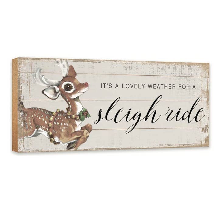 LifeSong Milestones - Wholesale Christmas Decoration - Christmas Home Decor Shelf Sitter: Reindeer Sleigh Ride