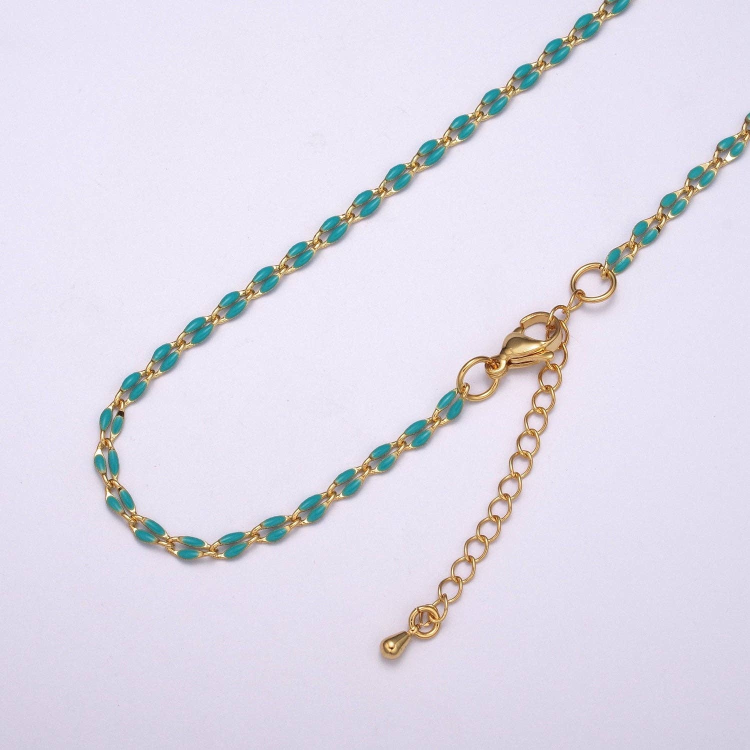 Aim Eternal - Wholesale Link & Chain Necklace - Enamel Gold Filled Colored Chain 2.9mm width Colorful Chain,6