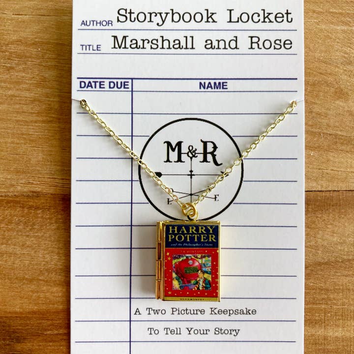 Marshall and Rose – wholesale Halsband med medaljong – Bokmedaljong Harry Potter - Bok 1