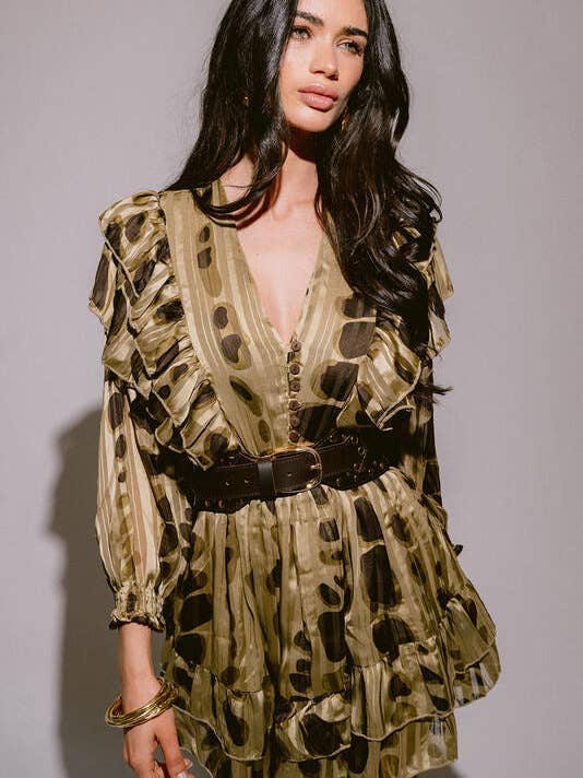 LILI GREEN KORT KJOLE for engroshandel hos Piti Cuiti