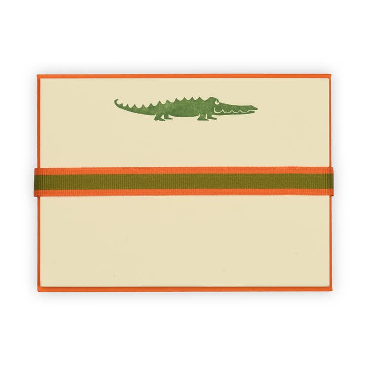 alligator notecard for wholesale by a wink design