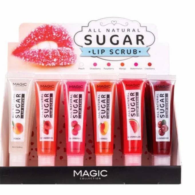 Majestic Wholesale - Wholesale Lip Scrub/Polish - MAGIC COLLECTION SUGAR LIP SCRUB 24PCS BOX SET