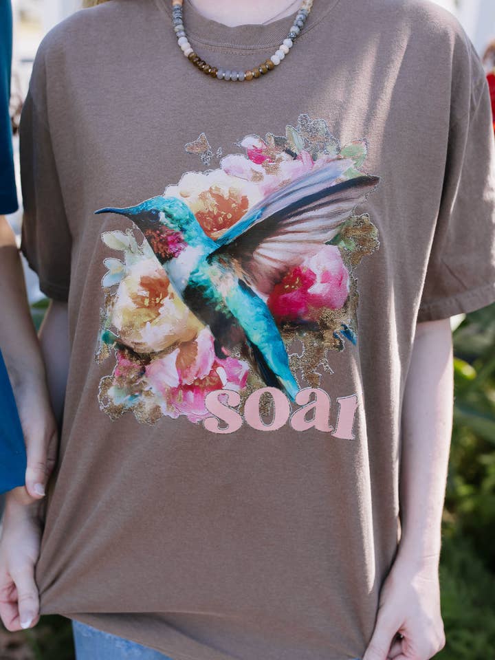 Forty One Threads Wholesale - Wholesale T-Shirt (Graphic) - Women's - Soar Humming Bird on T-shirt