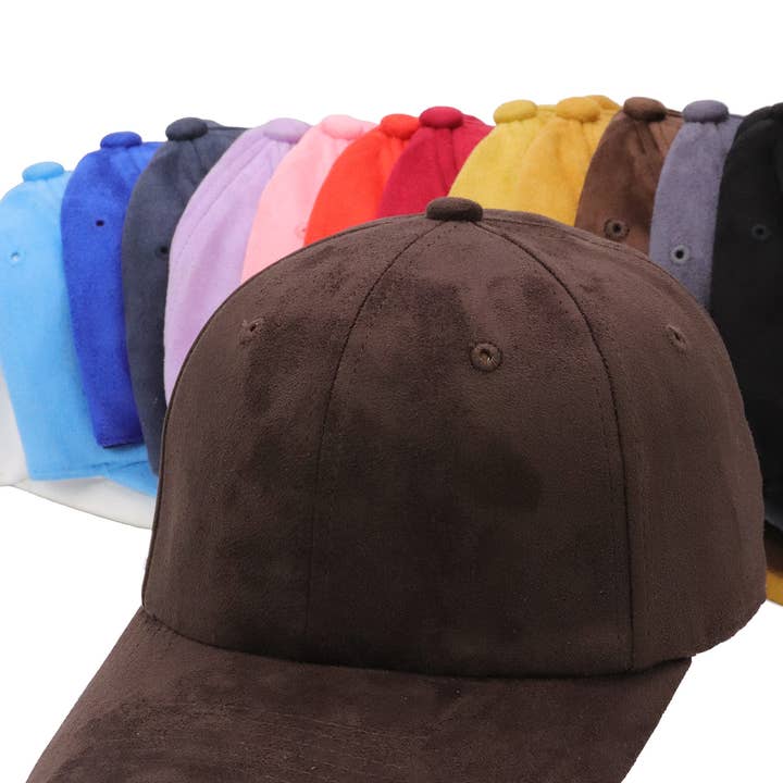 Cap Zone - Vendita all'ingrosso Cappellino da baseball - Unisex - Cappellino Baseball Premium in Finta Pelle Scamosciata Vegana con Chiusura Regolabile22